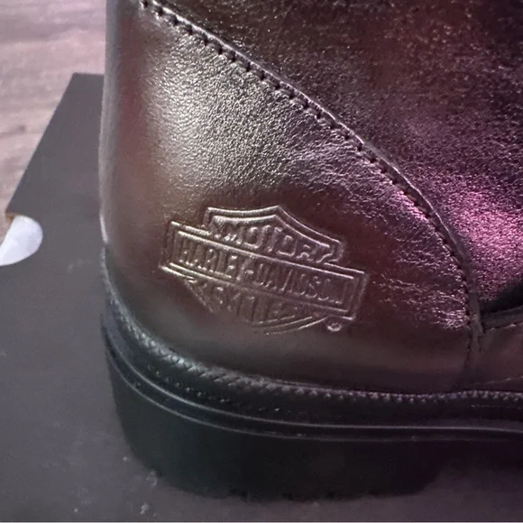 Harley-Davidson Metallic Black/Silver Motorcycle  Boots - Picture 4 of 5